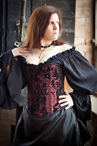 Chemise, Black Cotton Blouse, Peasent Top, Steampunk, Renaissance, Costume by SilverLeafCostumes steampunk buy now online