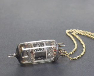 Steampunk Necklace Jewelry- Upcycled Brass Industrial Vacuum Tube Necklace, Radio Tube Necklace, Steampunk Jewelry by Tanith steampunk buy now online