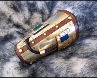 Custom Steampunk Half or Quarter Length Bracer (Materials Deposit) by SteamViking steampunk buy now online