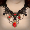 Lace Gothic choker - black necklace- Victorian Gothic Jewelry halloween choker by TheAlteredCity steampunk buy now online