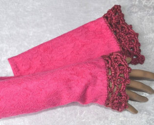 fingerless gloves, arm warmers, fingerless mittens, pink gloves, pretty in pink by pipinja steampunk buy now online