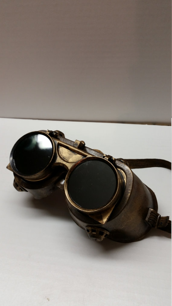 FREE DOMESTIC SHIPPING steampunk goggles in antique bronze many finishes available by SteampunkGoodies steampunk buy now online
