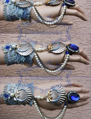 Arctic Mermaid cuff by pinkabsinthe steampunk buy now online
