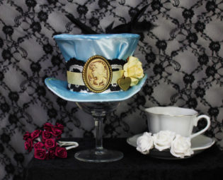 Victorian/Alice in Wonderland - Mini Top Hat by JustAsStrangeAsIAm steampunk buy now online