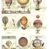 Vintage Hot Air Balloon Collage Sheet for your ATCs ACEOs Altered Art Projects Supplies - INSTANT DOWNLOAD by monbonbon steampunk buy now online