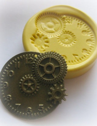 Gears Clock Steampunk Mold Gothic Jewelry DIY Resin Clay Moulds by WhysperFairy steampunk buy now online