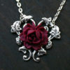 Red Rose Necklace - Alice in Wonderland by robinhoodcouture steampunk buy now online
