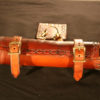Scroll Case clipped onto belt pouch LARP Steampunk by MadebyHandLeather steampunk buy now online