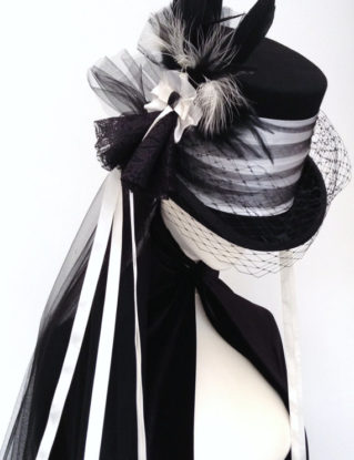 Victorian Gothic steampunk wedding top hat by Blackpin steampunk buy now online
