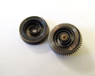 Steampunk Watch Parts, 2 Vintage Brass Pocket Watch Spring Barrels Movement Parts, From Old Watch Parts, Repair,Steampunk Art Jewelry#D272X by Aim4Goodies steampunk buy now online