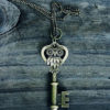 ORIGINAL Vintage Owl Key Necklace - Bronze - by MythicalFolk steampunk buy now online
