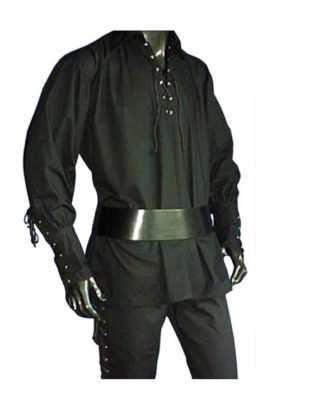 Mens cotton short Pirate Medievil shirt fancy dress by VintageHouseUk steampunk buy now online