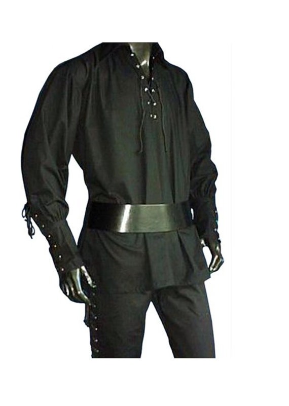 Mens cotton short Pirate Medievil shirt fancy dress by VintageHouseUk steampunk buy now online