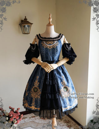Elegant Gothic Rococo 4pcs Dress Set*FREE EXPRESS SHIPPING by Fanplusfriend steampunk buy now online