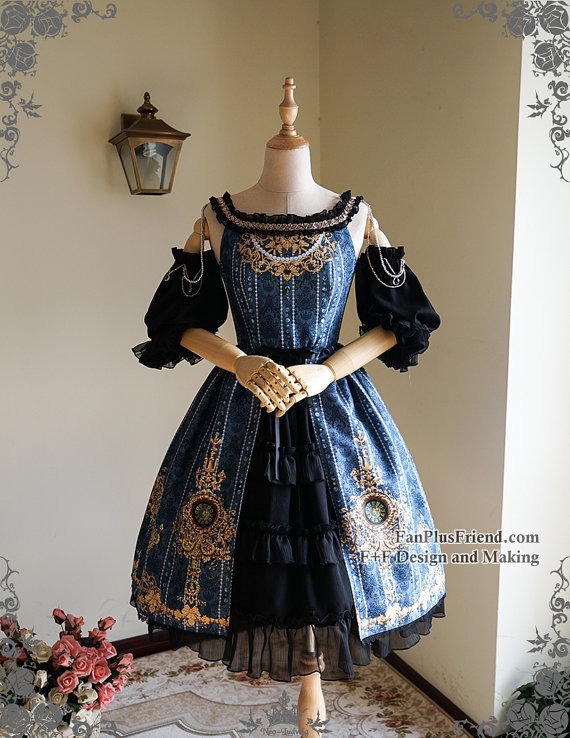 Elegant Gothic Rococo 4pcs Dress Set*FREE EXPRESS SHIPPING by Fanplusfriend steampunk buy now online