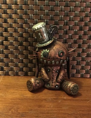 Steampunk Hat Figurine "Stitch In Time" by EsotericalMe steampunk buy now online