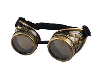 Malloom® Vintage Style Steampunk Goggles Welding Punk Glasses Cosplay (Yellow) steampunk buy now online