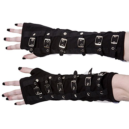 Restyle Pair of GOTHIC ARMWARMERS Adjustables Straps and Buckles steampunk buy now online