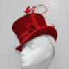 Mini Top Hat Percher Red Hat Women Millinery Costume by perhapsTurquoise steampunk buy now online