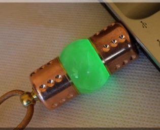 8/16/32/64/128GB GREEN Quartz crystal USB flash drive with natural leather cord. Steampunk !!! FREE shipping !!! by SlavaTech steampunk buy now online