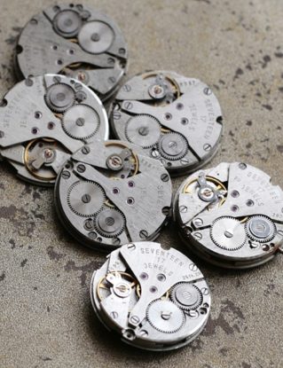 Vintage watch movements -- identical -- set of 6 by timemill steampunk buy now online