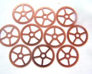Steampunk Watch pieces and parts Clock gears - 10 Large copper Gears Cogs Wheels 25mm by AllGearedUp steampunk buy now online