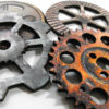 Big Gears - Collection of 4 Old and Dirty Wooden Gears by porkchopshow steampunk buy now online