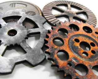 Big Gears - Collection of 4 Old and Dirty Wooden Gears by porkchopshow steampunk buy now online