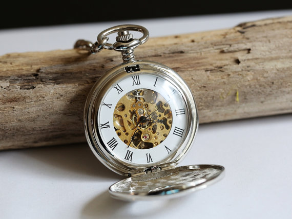 Personalized Mens Pocket Watch,Mechanical Pocket Watch,Steampunk Pocket Watch,Pocket Watch Chain,Groom Gift,Groomsmen Gift by emmalocketshop steampunk buy now online