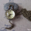 Orb Pocket Watch Antique Bronze Glass Bubble Necklace Chain Included 25mm Set of 1 A4616 by VeryCharms steampunk buy now online
