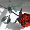 Metal Red Rose, 11th Anniversary, Steel Anniversary, Steel Flower, 6th Anniversary, 4th Anniversary, Wedding Anniversary, Metal Rose by DSKielMetalWorks steampunk buy now online