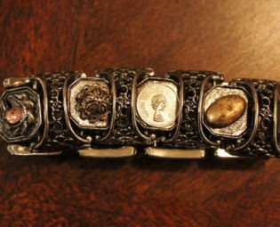 Vintage Silver Mysterious Bracelet by LolasLovlies steampunk buy now online