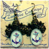 Anchor Earrings by ZombieLounge steampunk buy now online