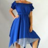GYPSY DRESS SS - Zootzu Renaissance Festival Dress, Medieval Dress, Layered Gypsy Dress, Wench Gown, Steampunk - Vivid Blue by zootzugarb steampunk buy now online