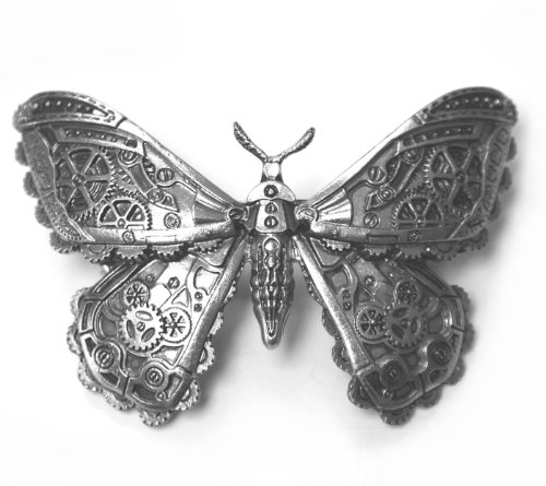 ReStyle Clothing Steampunk Mechanical Moth Hairclip steampunk buy now online