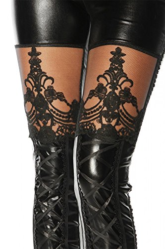 Black Steampunk Gothic Leggings Sizes S/L steampunk buy now online