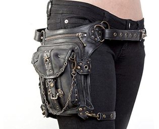 XY Fancy Steampunk Bag Steam Punk Retro Rock Gothic Goth Shoulder Waist Bags Packs Victorian Style for Women Men + Leg Thigh Holster Bag steampunk buy now online