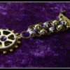 Purple Steampunk Chain Mail Medal - Steampunk Medal - Chainmail Medal - Dieselpunk Medal - Cog Medal - Steampunk Jewellery by TheCuriousCogsmith steampunk buy now online