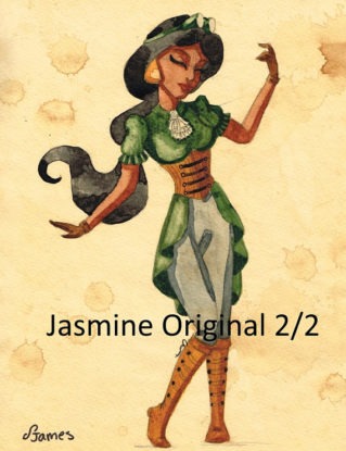 Steampunk Jasmine ORIGINAL by SerenityJamesArt steampunk buy now online
