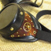 Burwood finish Steampunk Goggles with brass detail by DeathstarSamovar steampunk buy now online