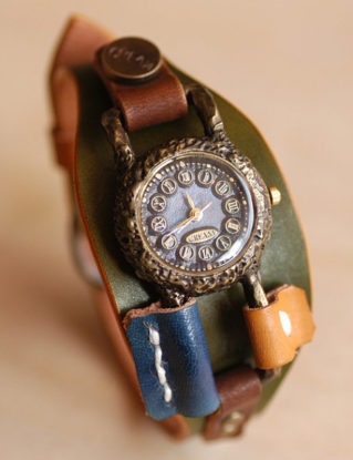 Vintage Retro Steampunk Handcraft Watch. Leather Band /// Arya(back strap) - Perfect Gift for Birthday and Anniversary by metaletlinnen steampunk buy now online