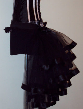 Black Burlesque Bustle Belt all sizes available by thetutustoreuk steampunk buy now online