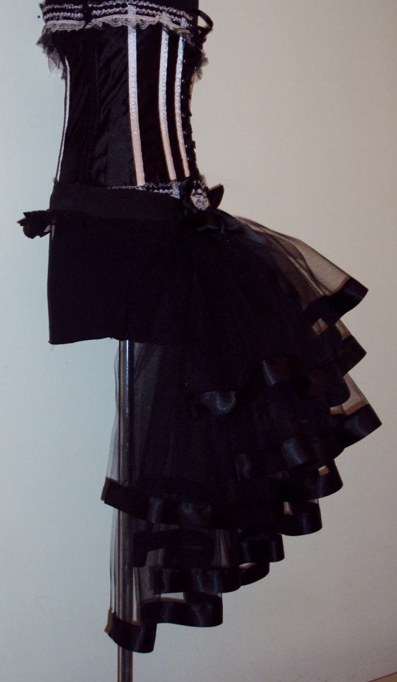 Black Burlesque Bustle Belt all sizes available by thetutustoreuk steampunk buy now online