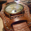 Mens watch, leather strap, Brown Leather watch , mens wrist watch by GORIANI steampunk buy now online