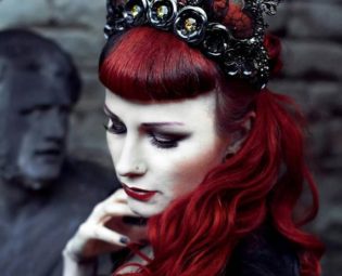 Cathedral Stained Glass Halo Headdress Made to Order by HysteriaMachine steampunk buy now online