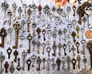 125 Bulk Lot Skeleton Keys Vintage Antique Look Replica Charms Jewelry Steampunk Wedding Escort Bead Supplies Pendant Reproduction Craft by AKeyToHerHeart steampunk buy now online