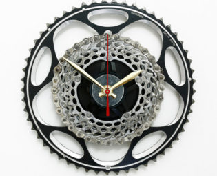 Bike Wall Clock, Bike Gear Wall Clock, Steampunk Wall Clock, Unique Wall Clock, Cycling Gear Clock, Gift for Cyclist, Engineering Gift by treadandpedals steampunk buy now online