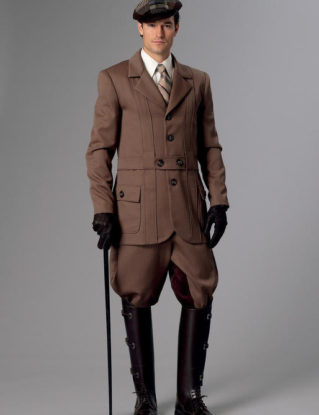 Butterick B6340 Sewing Patterns Men's Victorian Georgian Banded Jacket, Breeches & Jodhpurs Pants Costume Size 46-56 by dreamy1 steampunk buy now online