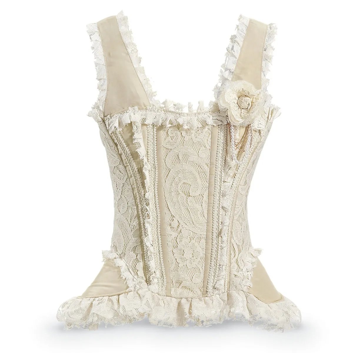 Venetian Lace and Taffeta Corset steampunk buy now online
