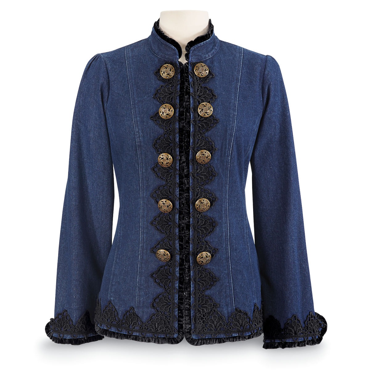 Victorian Denim Jacket steampunk buy now online